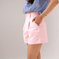 Kiera Cotton Shorts In Pink