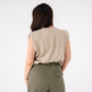Kiera Embellished Sleeveless Top In Neutral