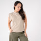 Kiera Embellished Sleeveless Top In Taupe