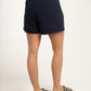 Kiera High Waist Shorts In Navy