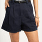 Kiera High Waist Shorts In Navy