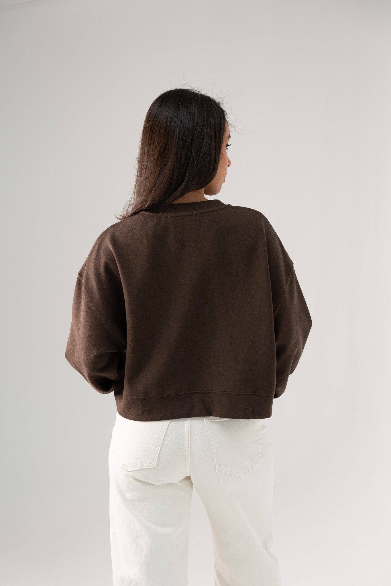 Kiera Jersey Cardigan In Chocolate