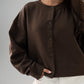 Kiera Jersey Cardigan In Chocolate
