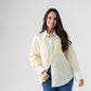 Kiera Pinstripe Shirt In Yellow