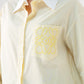 Kiera Pinstripe Shirt In Yellow