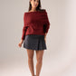 Kiera Pleated Skirt In Grey