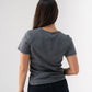 Kiera Ribbed T-Shirt In Black