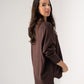 Kiera Round Neck Jumper In Chocolate