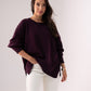 Kiera Round Neck Jumper In Plum