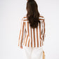 Kiera Stripe Shirt In Chocolate