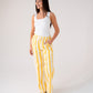 Kiera Striped Trousers In Yellow Mix