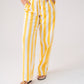 Kiera Striped Trousers In Yellow Mix
