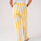 Kiera Striped Trousers In Yellow Mix