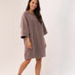 Kiera T-Shirt Dress In Chocolate