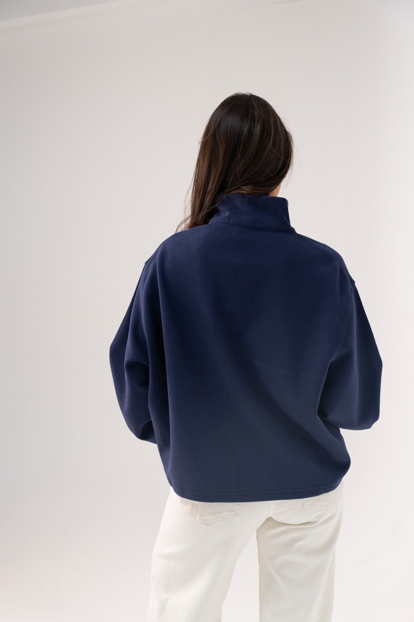 Kiera Tennis Half Zip In Navy
