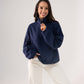 Kiera Tennis Half Zip In Navy