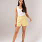 Kiera Cotton Shorts In Yellow
