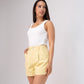 Kiera Cotton Shorts In Yellow