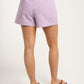 Kiera Pinstripe Shorts In Lilac