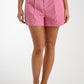 Kiera Pinstripe Shorts In Pink