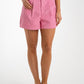 Kiera Pinstripe Shorts In Pink