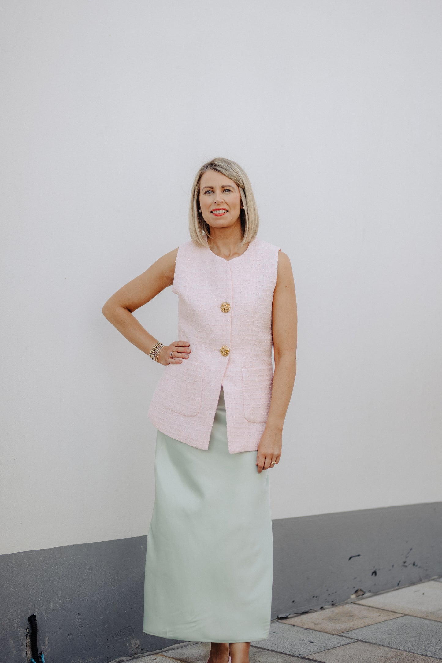 Love Laura Slip Skirt In Mint