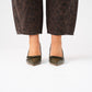 Lauren Faux Croc Kitten Heel In Green
