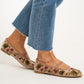 Lauren Floral Ballet Flats In Pink