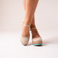 Lauren Wedges In Beige Multi