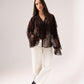 Leah Lace Blouse In Chocolate