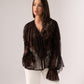 Leah Lace Blouse In Chocolate