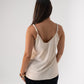 Leah Lace Trim Cami In Champagne