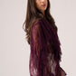 Leah Lace Blouse In Bordeaux