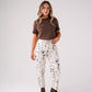 Love Laura Leopard Jeans In White