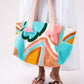 Love Laura Embroidered Tote Bag In Multi