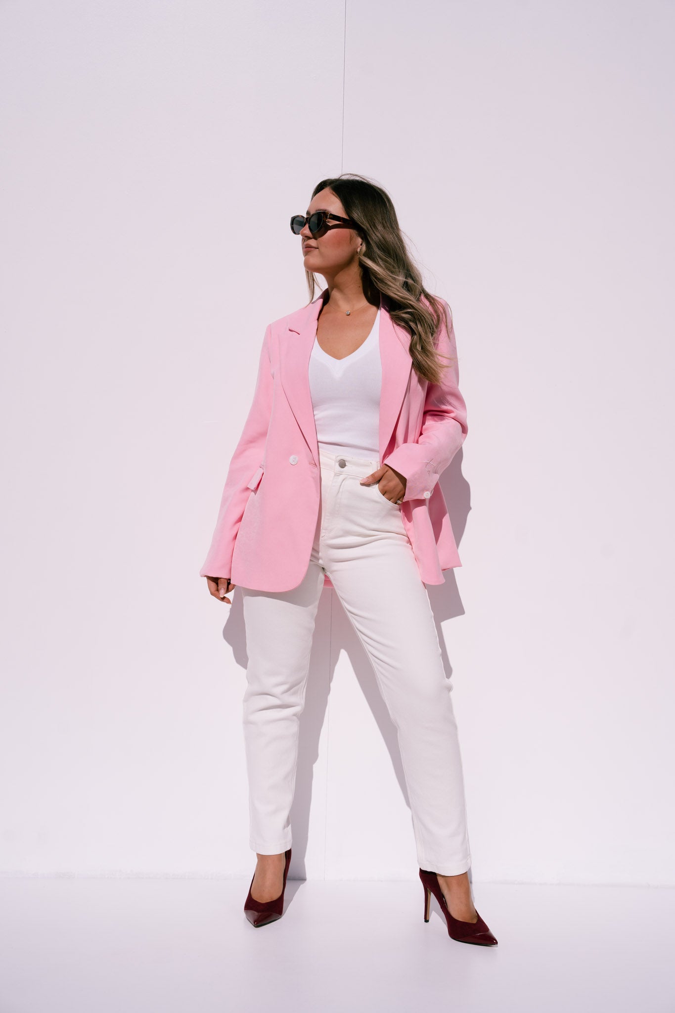 Love Laura Blazer In Pink