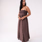 Love Laura Crochet Maxi Dress In Chocolate