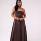 Love Laura Crochet Maxi Dress In Chocolate