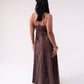 Love Laura Crochet Maxi Dress In Chocolate