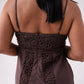 Love Laura Crochet Maxi Dress In Chocolate