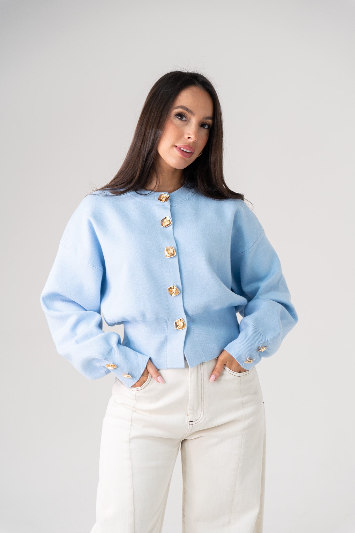 Love Laura Cardigan In Light Blue
