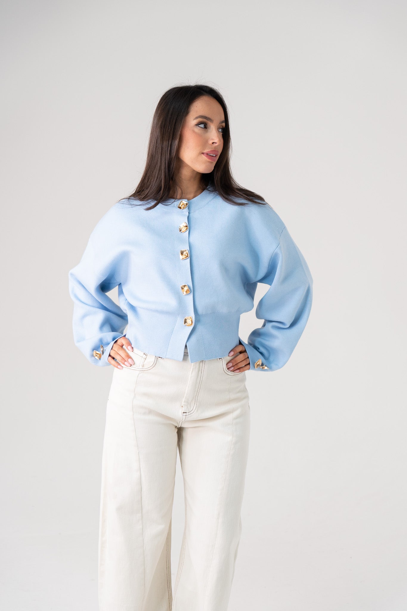 Love Laura Cardigan In Light Blue