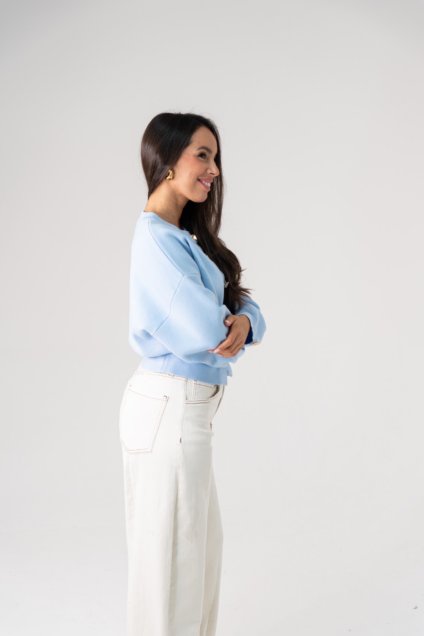 Love Laura Cardigan In Light Blue