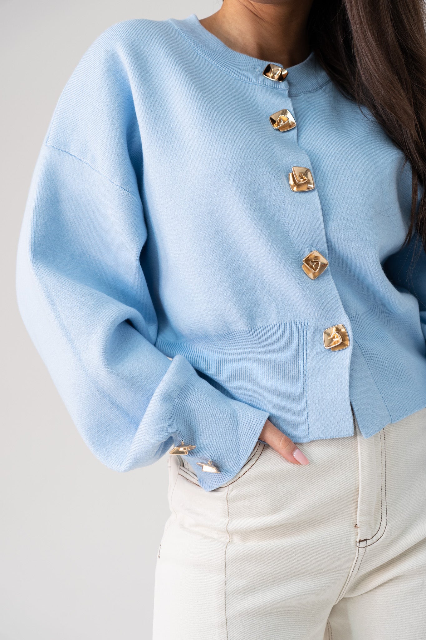 Love Laura Cardigan In Light Blue