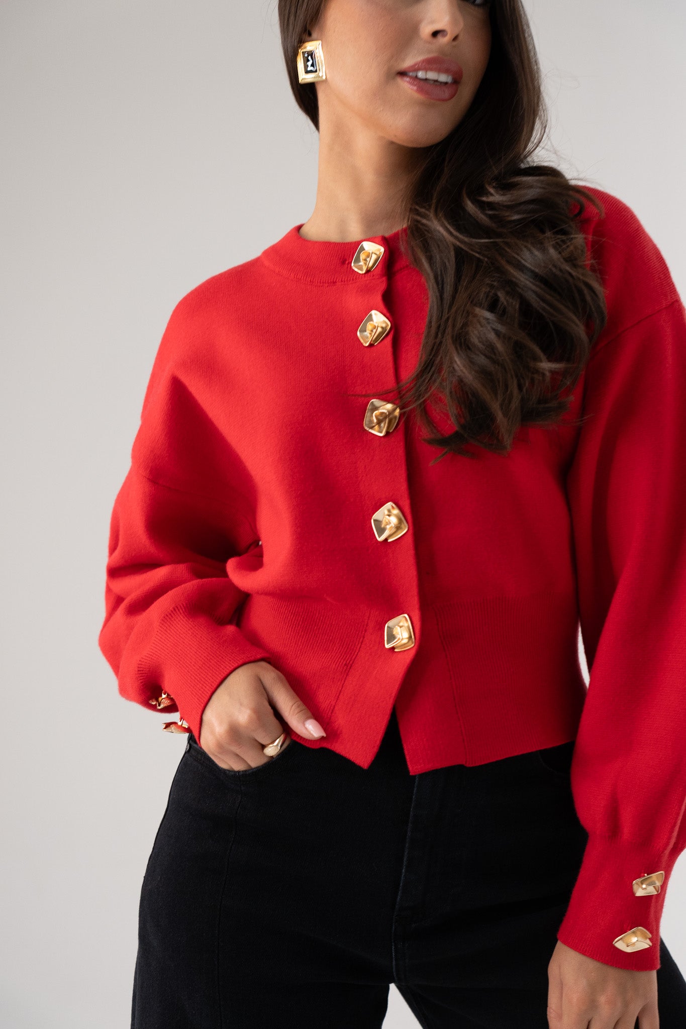 Love Laura Cardigan In Red