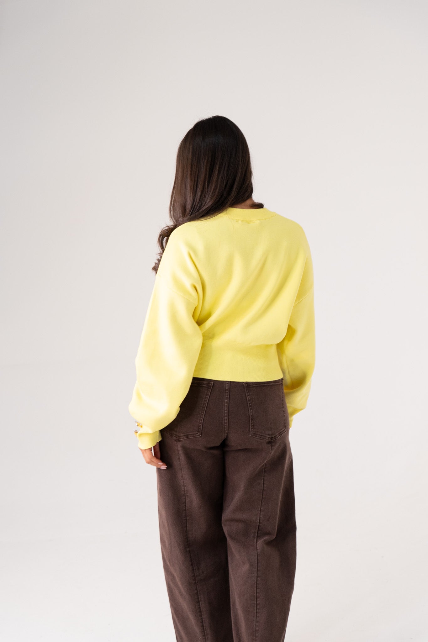 Love Laura Cardigan In Yellow