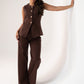 Love Laura Straight Leg Jeans In Chocolate