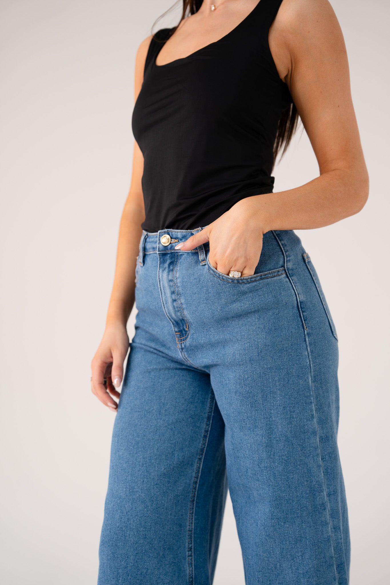 Love Laura Everyday Jeans In Mid Wash