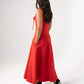 Love Laura Forever Bow Midi Dress In Red