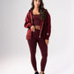 Love Laura Hoodie In Burgundy